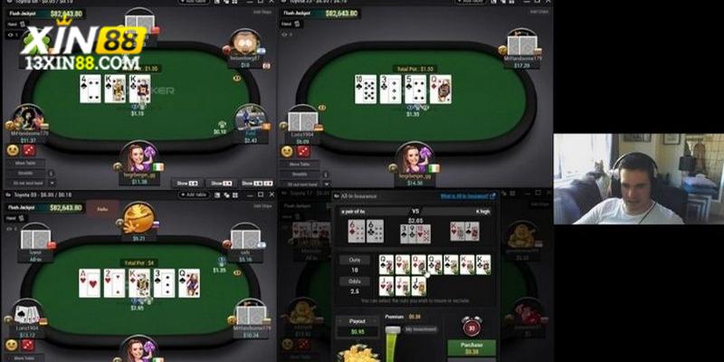 Luật game bài Poker tại XIN88 rất dễ tìm hiểu