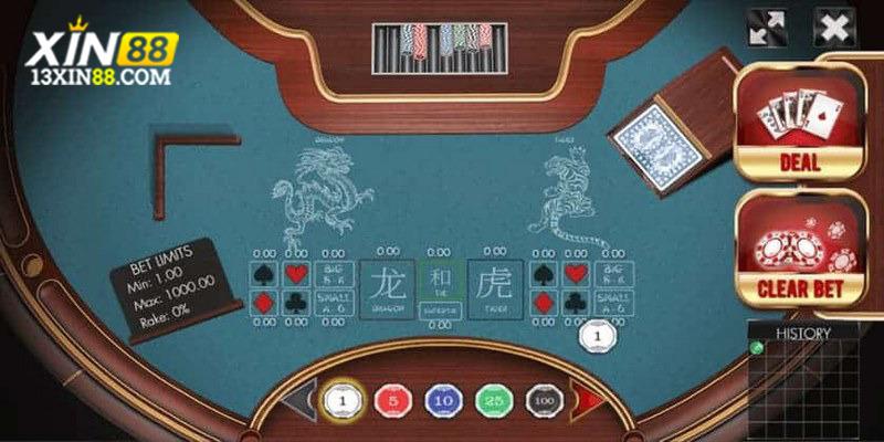 Quy trình 1 ván đấu trong game Rồng Hổ