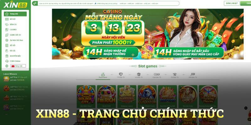 Trang chủ chính thức tại XIN88